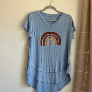 Latched Mama: Blue Rainbow, Short Sleeve Tee